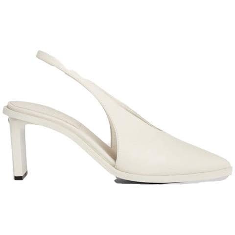 Heel Slingback Pump 70 High Scarpe Con Tacco Pelle Scarpe Donna Beige Eu 39, Hw0hw02059 Acg - Foto 2