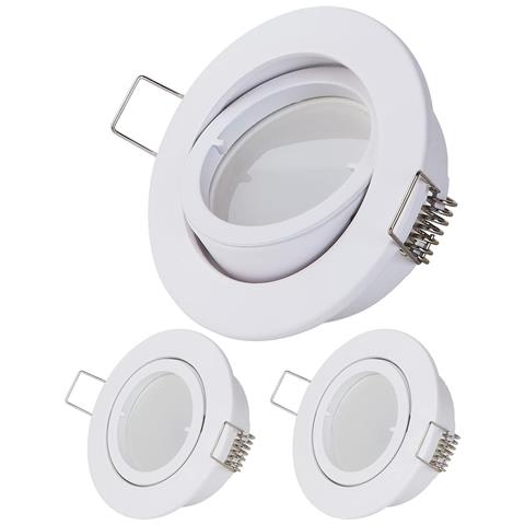 Set Di Tre Faretti Led 230v 5w - Design Elegante E Luminosità Intensa, 82x82 Cm - Foto 1