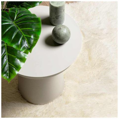 Tappeto Shaggy a Pelo Lungo NAVARRA Crema 200x290 cm poliestere - Foto 9