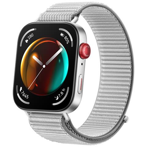 WATCH Fit 3, Display AMOLED da 1.82", Design ultra sottile, Monitoraggio completo del fitness, Monitoraggio salute 24h, Compatibilità con iOS e Android, Durata della batteria fino a 10 giorni, Chiamate Bluetooth, Grey Nylon - Foto 1