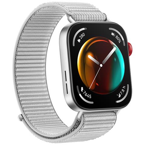 WATCH Fit 3, Display AMOLED da 1.82", Design ultra sottile, Monitoraggio completo del fitness, Monitoraggio salute 24h, Compatibilità con iOS e Android, Durata della batteria fino a 10 giorni, Chiamate Bluetooth, Grey Nylon - Foto 2