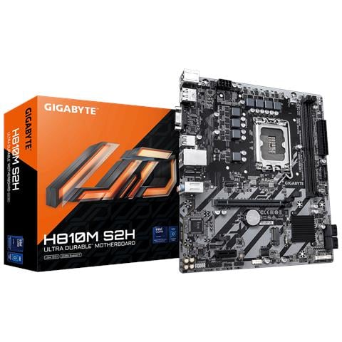 H810M S2H Scheda madre - CPU Intel Core Ultra (Serie 2), VRM a 4+1+2 fasi, fino a 6400 MHz DDR5, 1xPCIe 4.0 M. 2, LAN 1GbE, USB 3.2 Gen 1 - Foto 1