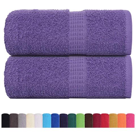 Asciugamani Per Sapone 2 Pz Viola 30x30cm 360g/m 100% Cotone - Foto 2