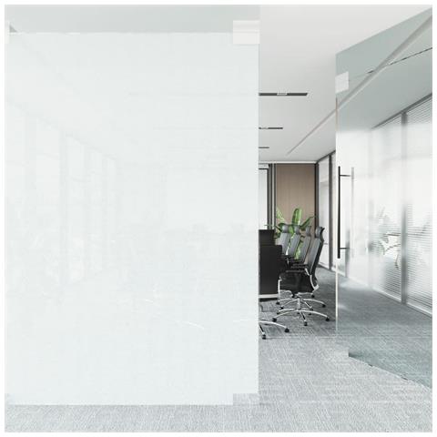 Pellicola Statica Smerigliata Bianco Trasparente 45x500 Cm Pvc - Foto 3