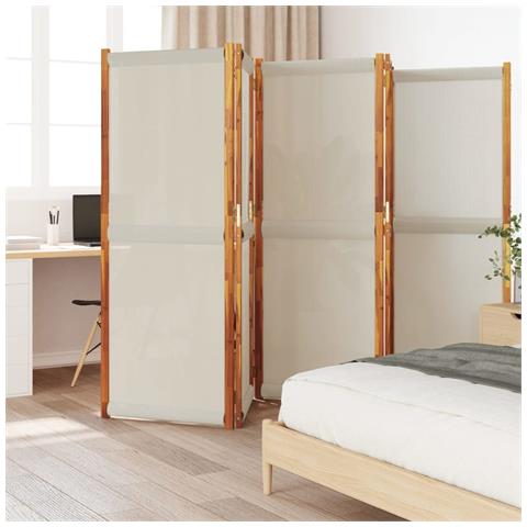 Divisorio A 5 Pannelli Grigio Chiaro 350x180 Cm - Foto 1