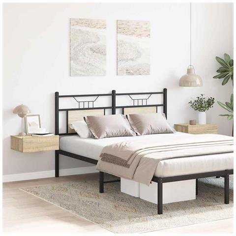 Lusso Casadino -  Comodini Pensili 2pz Rovere Sonoma 40x30x15cm Legno Multistrato - Foto 2