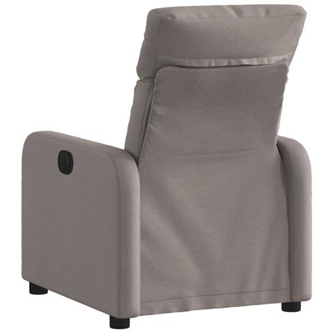 Poltrona Reclinabile In Tessuto Tortora - Foto 2