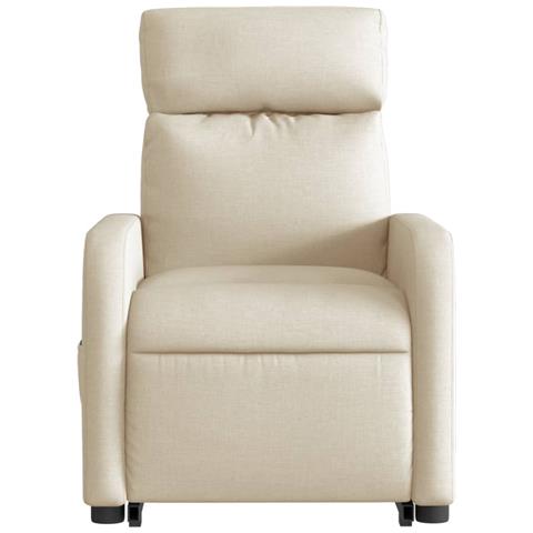 Poltrona Alzapersona Massaggiante Elettrica Crema in Tessuto - Foto 9