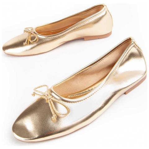 Ballerina Marlina Oro Oro Materiale Sintetico - Foto 1
