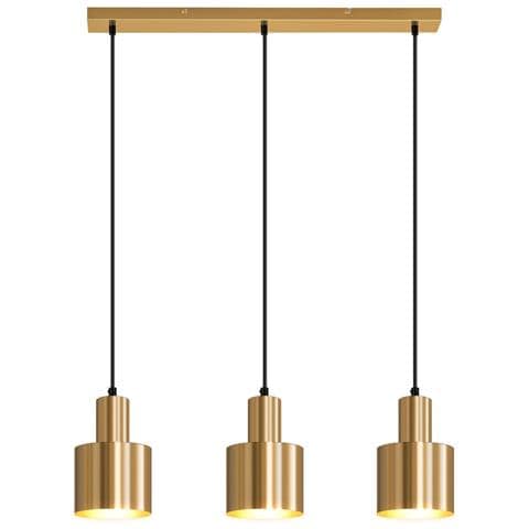 Lampada A Sospensione Per Sala Da Pranzo, 3 Fiamme, Oro, E27, Lampada A Sospensione In Metallo, Camera Da Letto, Corridoio - Foto 1