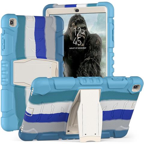 Custodia Per Samsung Tab A7 Lite 8.7” Antiscivolo Con Supporto Blu - Foto 1