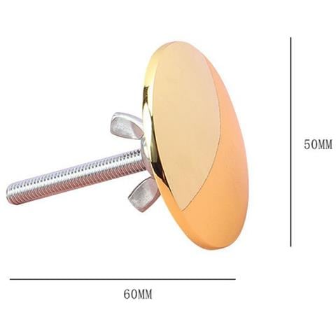 Copriforo Lavello: Sigillo Antigoccia & Tappo Decorativo Per Lavabo Cucina - Lega Di Zinco & Acciaio Inossidabile Gold - Foto 2