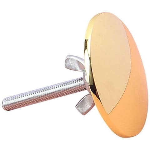 Copriforo Lavello: Sigillo Antigoccia & Tappo Decorativo Per Lavabo Cucina - Lega Di Zinco & Acciaio Inossidabile Gold - Foto 1