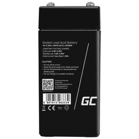 AGM36 batteria UPS VRLA AGM 4 V 4,5 Ah - Foto 1