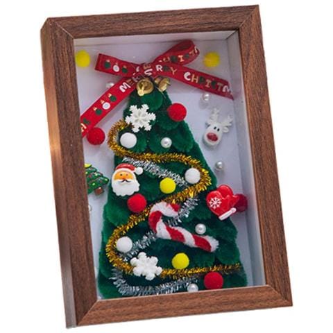 Kit Fai Da Te Ornamento Cornice Foto Albero Di Natale - Artigianato Fatto A Mano - Foto 1