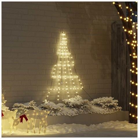Albero di Natale LED con picchetti per il terreno Bianco caldo - Foto 2
