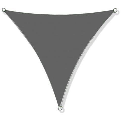 Vela ombreggiante impermeabile 3x3x3m Grigio scuro - Vela parasole da giardino - Foto 1