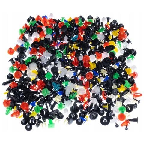 Set Di Clip E Strumenti Per Auto - 100 Clip Universali + 6 Strumenti Di Rimozione | Materiale Plastico, Multicolore, 1-4cm | Uso Versatile Auto - Foto 2