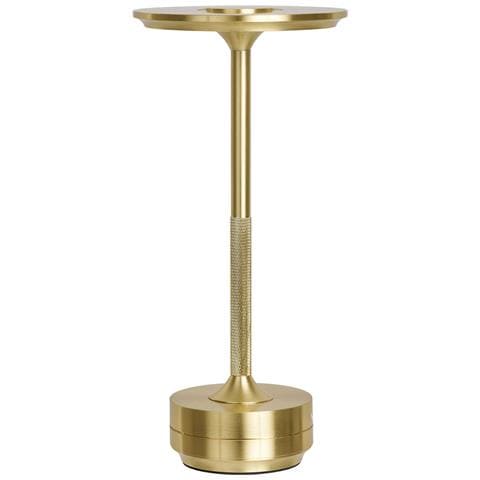 Lampada Da Tavolo Lyneham Ricaricabile In Alluminio Ottone - Foto 1