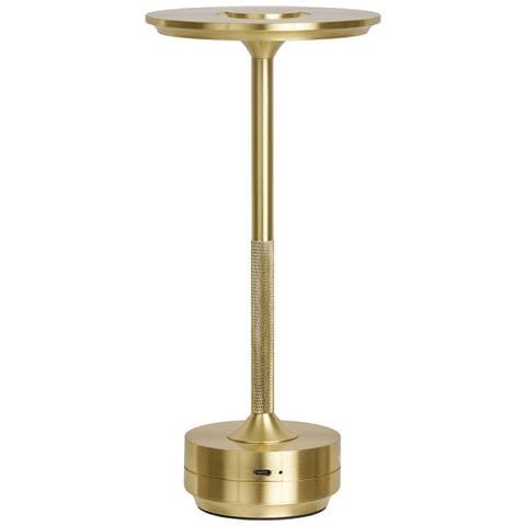 Lampada Da Tavolo Lyneham Ricaricabile In Alluminio Ottone - Foto 2