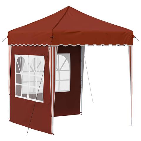 Tenda per feste a pop-up 195 x 195 x 245 cm Terracotta - Foto 1