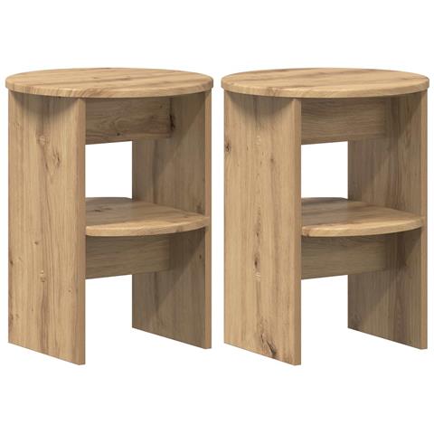 Mobile laterale 2 pcs Rovere Artigianale Ø40 x 50 cm - Foto 1