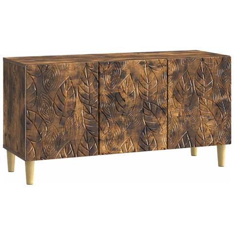 Mobile TV 99 x 34,5 x 50 cm Rovere Fumo Legno ingegnerizzato - Foto 1