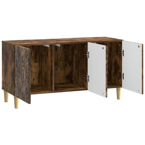 Mobile TV 99 x 34,5 x 50 cm Rovere Fumo Legno ingegnerizzato - Foto 2