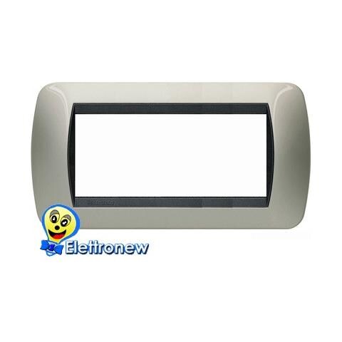 Placca Living International 7 Moduli - Titanio Chiaro L4807tc - Foto 2