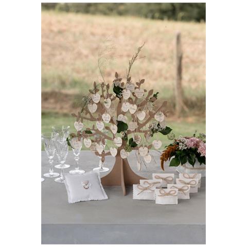 Santex - Albero Dei Desideri In Legno Con 50 Cuori - Foto 2