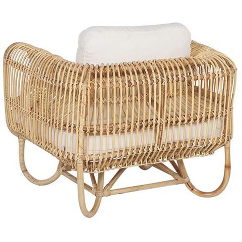 Poltrona In Rattan Beige Dolcedo - Foto 14