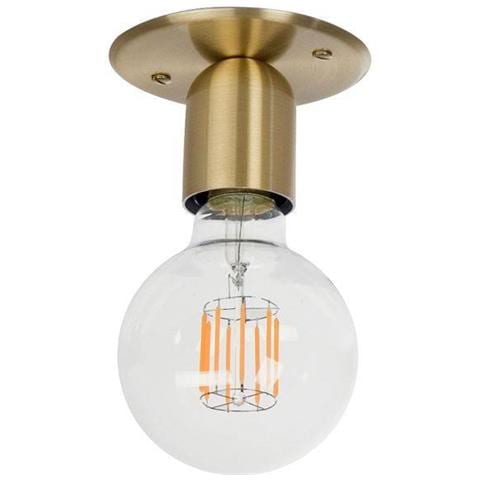Plafoniera Globo Filo 1 Luce Ottone Laccato, E27 - Foto 1