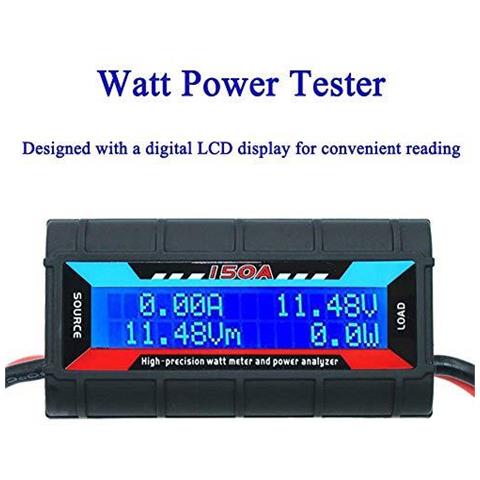 150a Watt Meter Analizzatore Di Potenza Ad Alta Precisione Rc Con Schermo Lcd Digitale Per Tensione (v) Corrente (a) Potenza (w) Di Carica (ah) E Lenergia (wh) Misurazione - Foto 1