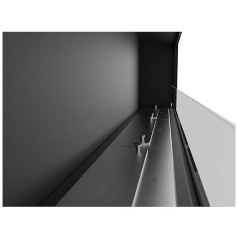 Rame 180 - Biocamino Da Incasso Camino A Bioetanolo Da Parete, Colori Vari - Bianco - Con Vetro - Foto 2