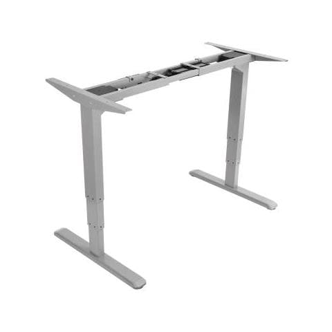650803 Struttura Verticale Per Scrivania Elettrico 2 Gamba / gambe Grigio - Foto 1