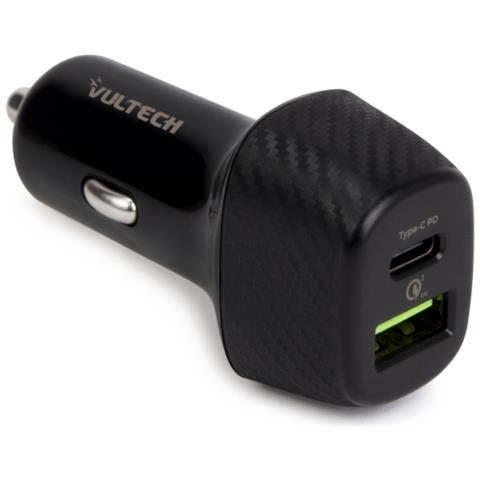 Caricatore Da Auto Con Usb (18w) E Type-c (27w) Quickcharge 3.0 Pd (max 45w) - Foto 1