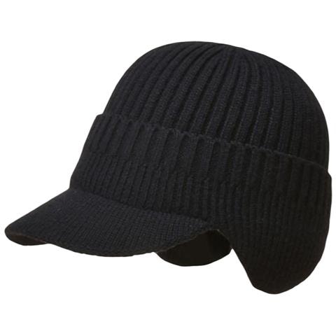 Cappello Caldo Invernale Con Paraorecchie Da Uomo Nero - Foto 1