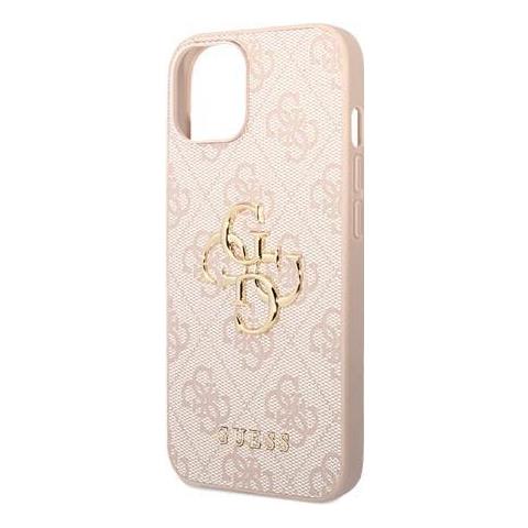 Pu 4g Metal Logo Case Fr Apple Iphone 14 - Pink (guhcp14s4gmgpi) - Foto 1