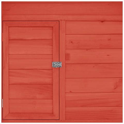 Pollaio Rosso E Bianco 152x96x110 Cm In Legno Massello Di Abete - Foto 2