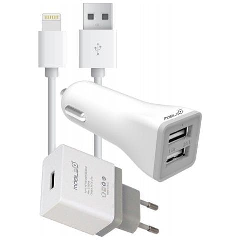 Caricatore Da 2 In 1 Per Iphone, Casa E Auto, Include Cavo Usb Da 1 Metro - Foto 1