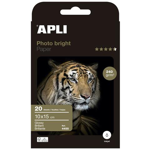Carta Fotografica Appi Photobright 10 X 15 Cm 240 G 20 Nebbie - Foto 1