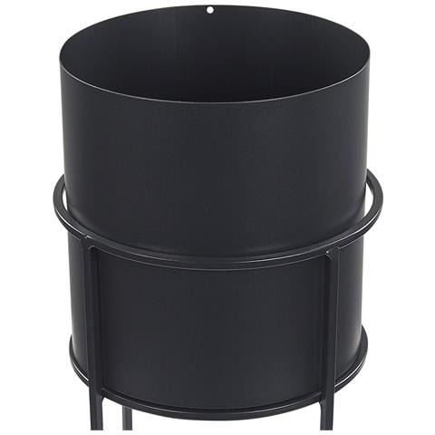Vaso Per Piante Rialzato Milea Metallo 16 Cm Nero - Foto 2