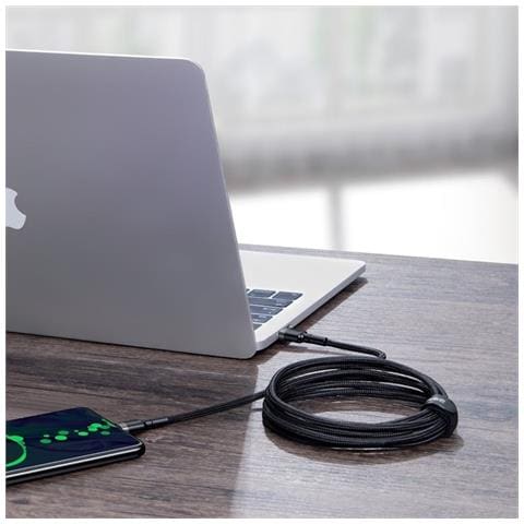 Catklf-alg1 Pd 2.0 100w Nylon Data & Charging Cable Usb-c To Usb-c 2m Black-gray - Foto 2