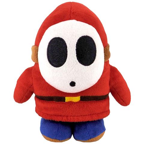 Peluche Super Mario Shy Guy 17cm, Rosso - Foto 1