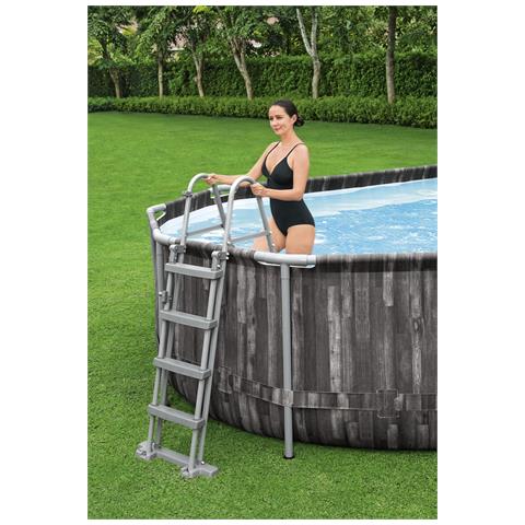 Piscina Fuori Terra Ovale Power Steel 732x366x122 Cm Bestway 5611t - Foto 8