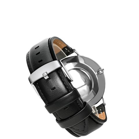 Cinturino Retrò In Vera Pelle Per Orologi Dw 20 Mm Black - Foto 1