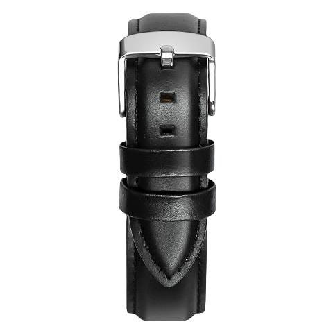Cinturino Retrò In Vera Pelle Per Orologi Dw 20 Mm Black - Foto 2