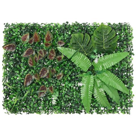 Recinzione Piante Artificiali6 Pz Verde 40x60 Cm - Foto 2