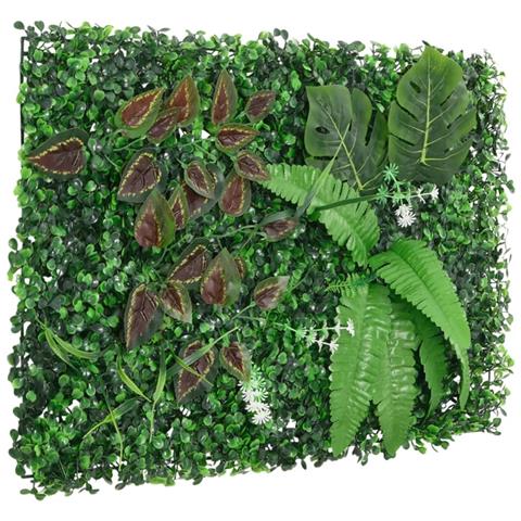 Recinzione Piante Artificiali6 Pz Verde 40x60 Cm - Foto 3