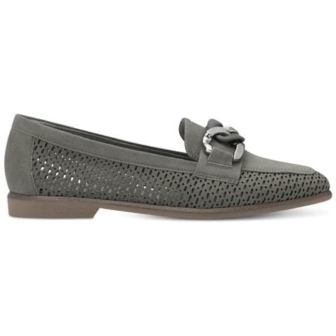 Sage Suede Str Casual Closed Loafers Mocassino Pelle Scarpe Donna Verde Eu 37, 1-24206-20 784 - Foto 1